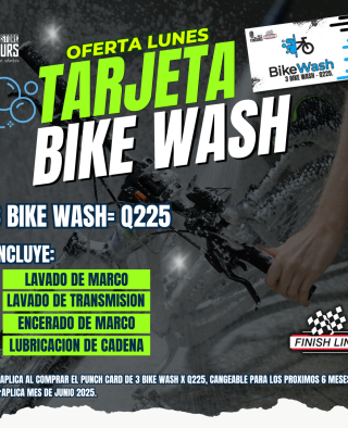 Paquete 3 Bike Wash X Q225 (PUNCH CARD)