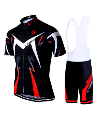 Traje Completo X-Tiger / Negro-Rojo / Talla "L"