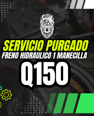 SERVICIO DE PURGADO (1 Manecilla) / INCLUYE ACEITE MINERAL x FRENO HIDRAULICO