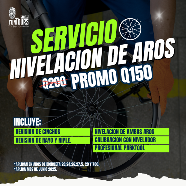 SERVICIO DE NIVELACION DE AROS (2 RUEDAS)