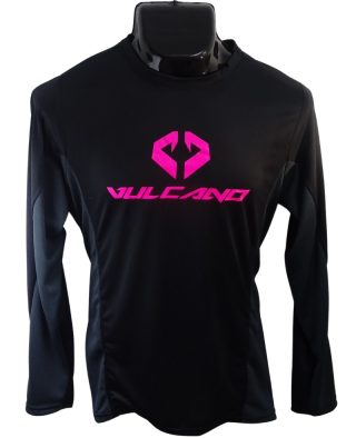 Jersey Vulcano Femenino - Negro/Magenta / Talla "S"