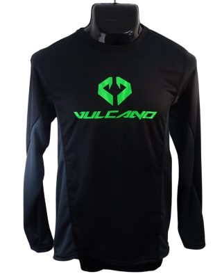 Jersey Vulcano / Negro-Verde / Talla "S"