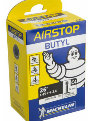 Tubo Michelin (26x1.45-2.6) Válvula Standard Americana