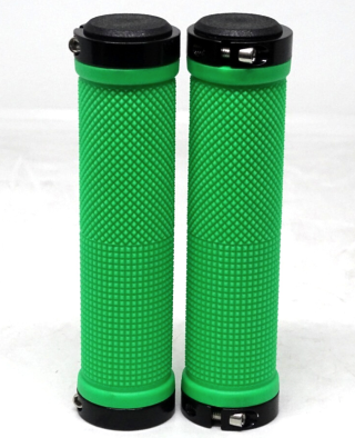 Mangos MTB de Silicon con Tornillo (Verde/Negro)