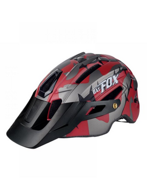 Casco Batfox (Gris-Rojo) MTB (Camo)