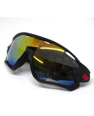 Lentes ZKY Policromáticos / V2 - Negro/Rojo