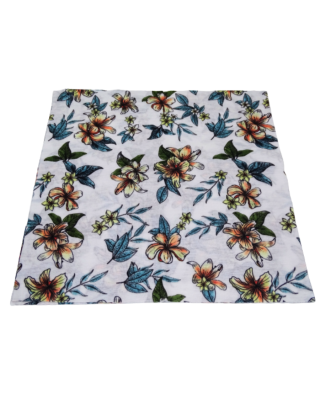 Bandana Floral Blanco
