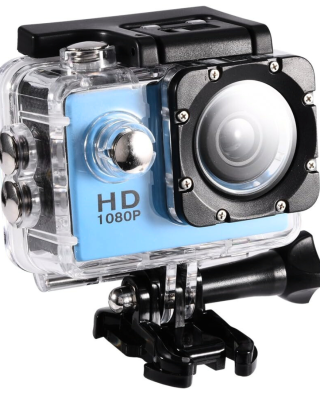 Kit de Cámara de Acción HD Sports (Celeste)