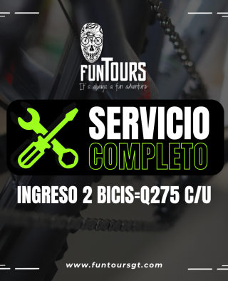 SERVICIO COMPLETO  - 2 BICICLETAS Q275 C/U